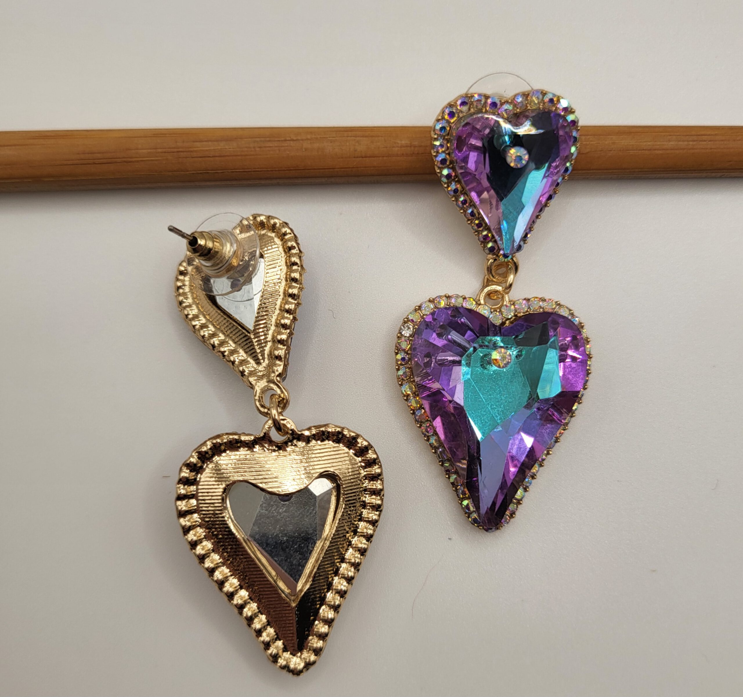 Oorhangers hartjes - Afbeelding 3