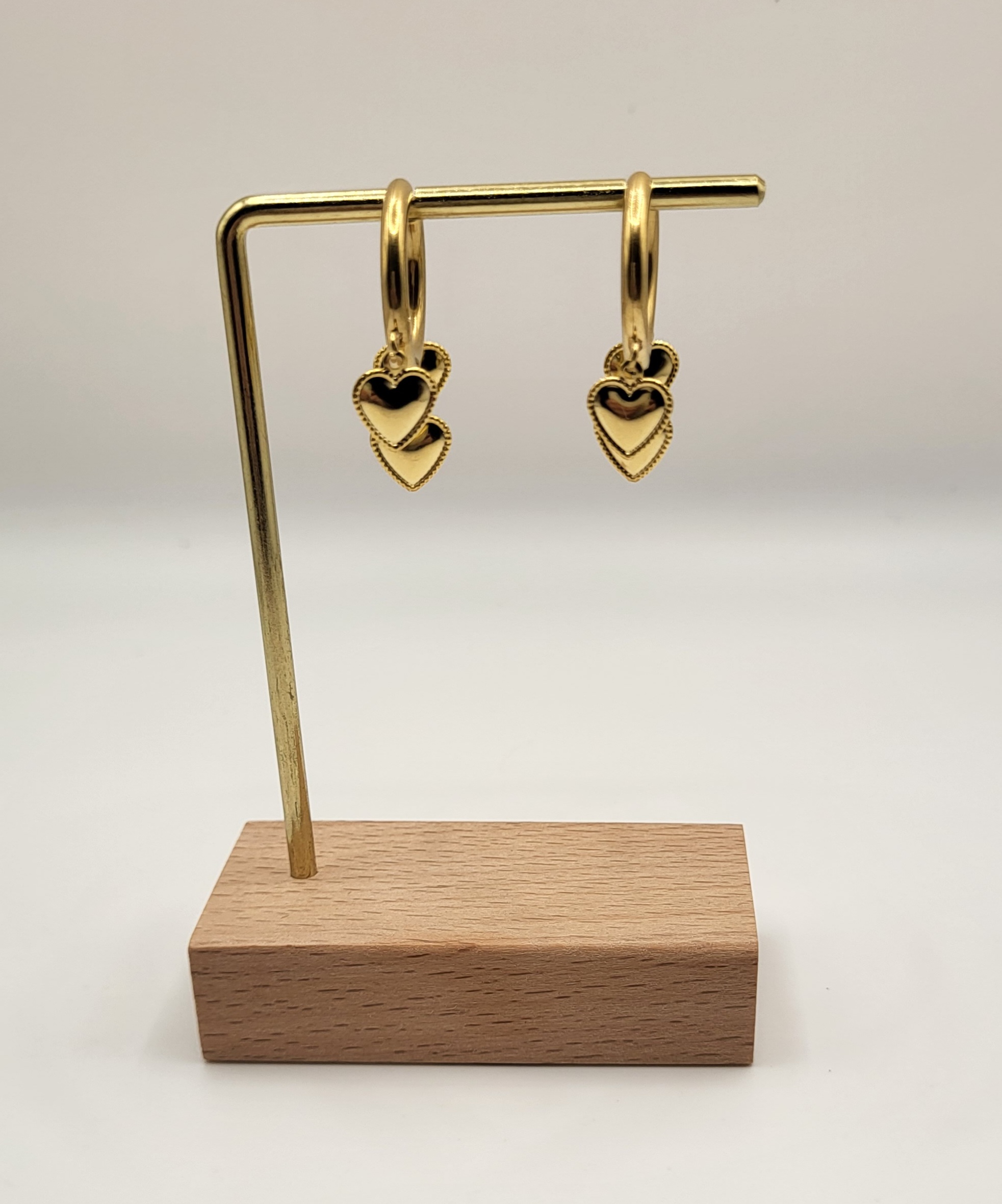 Oorringen met hartjes - Afbeelding 2