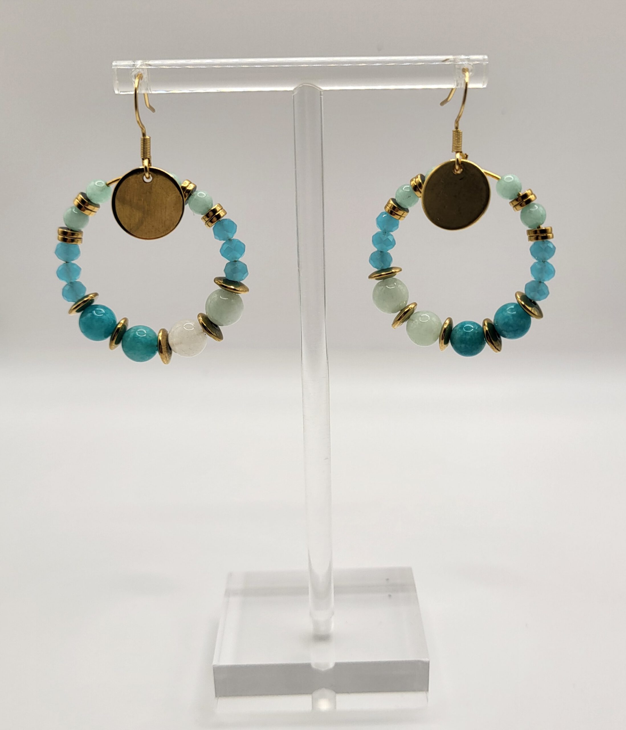 Oorbellen boho blue - Afbeelding 3