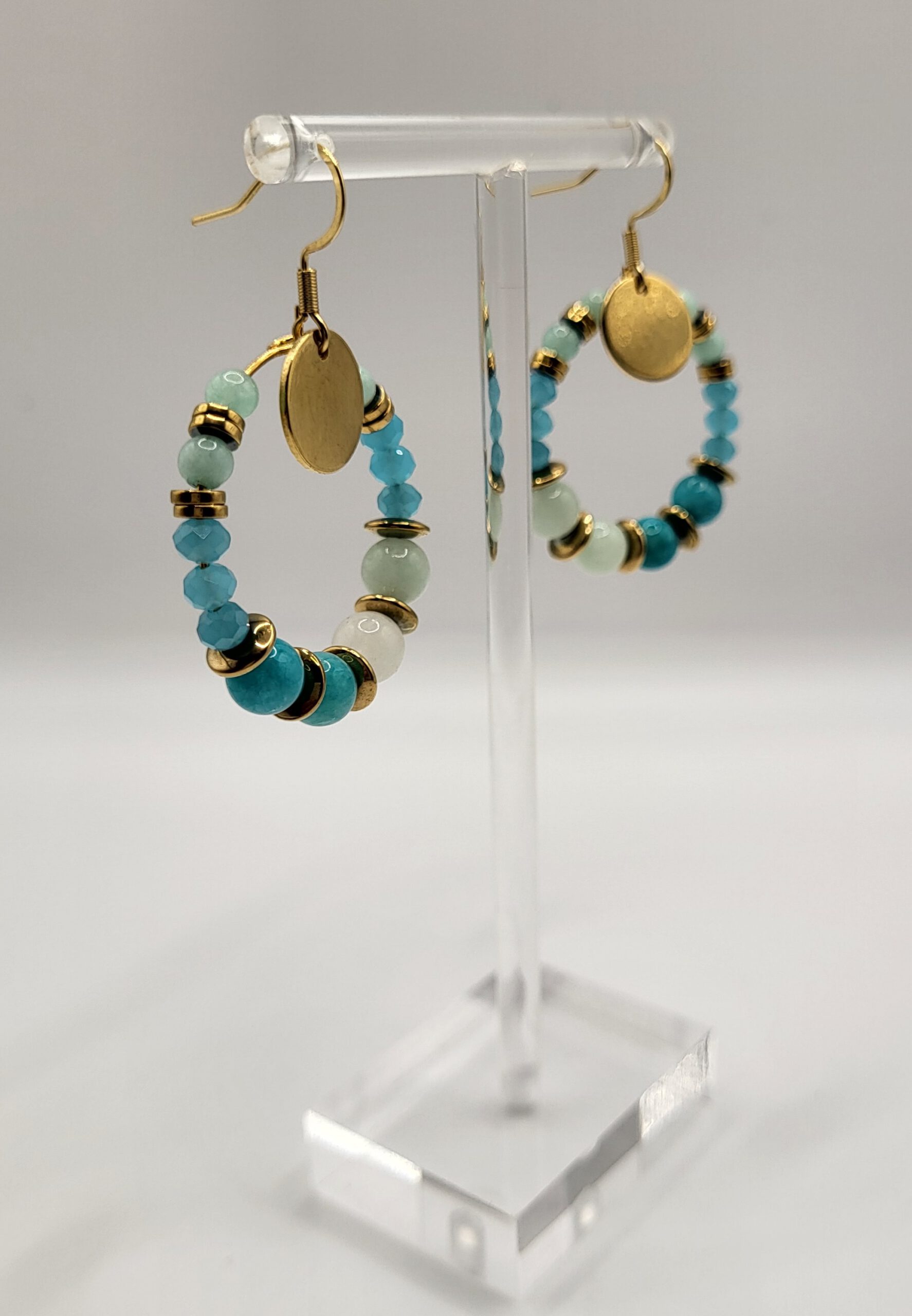 Oorbellen boho blue - Afbeelding 2