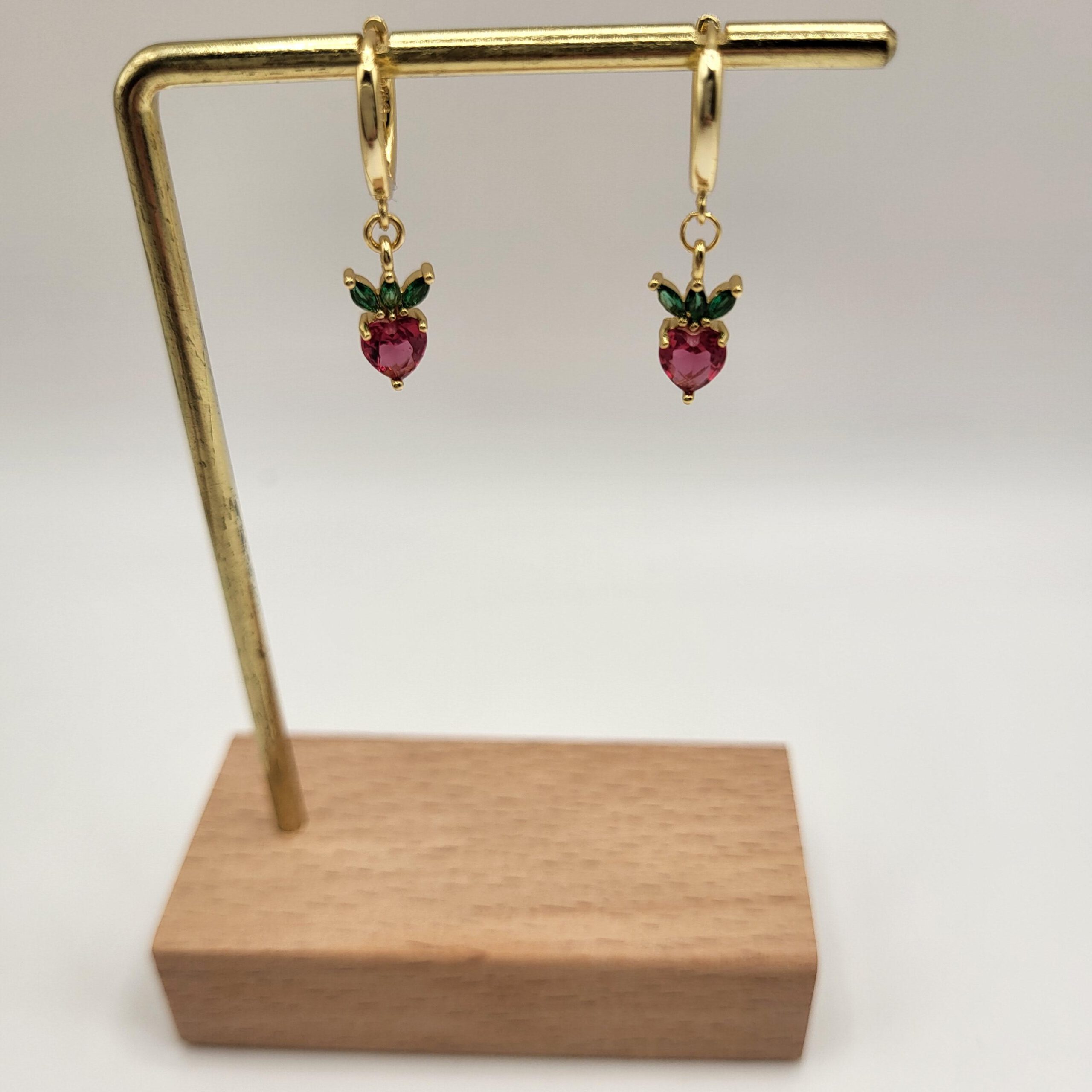 Oorringen met fruit hangertje - Afbeelding 2