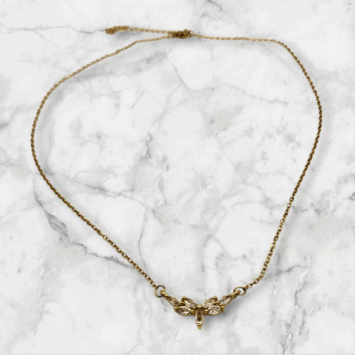 Ketting met zirkonia hanger